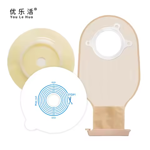 Bag-making two-piece chassis, anus cover, fecal leakage bag, disposable nursing supplies, two-piece 