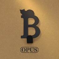 【OPUS東齊金工】當貓咪遇上字母B - 掛勾(黑)/造型掛鉤/口罩收納