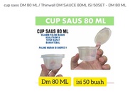 Saos DM 80 ML / Thinwall DM SAUCE 80ML ISI 50SET