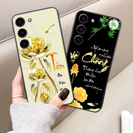 Samsung S24/ S24+/S24 PLUS case with fortune, calligraphy, peace, ring, heart