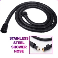 High Quality Black Flexible Stainless Steel Shower Hose Bathroom Fitting For Bathroom Bidet Toilet Spray Easy To Install