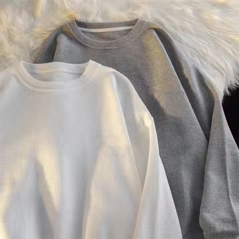 Women's round neck loose sweatshirt casual jacket long sleeved comfortable new item 2024