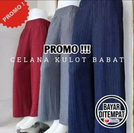 PROMO 3 Picis Clana Kulot Babat Jumbo Bahan Tebal - Celana Kulot Panjang Wanita