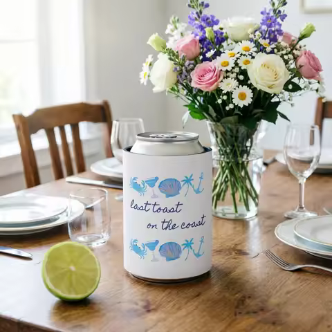10/20/30pcs Personalized Birthday Can cooler designs | beer hugger | Stubby Cooler |18th 21st 50th 4