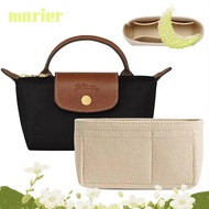 MARIER 1Pcs Linner Bag, Multi-Pocket Storage Bags Insert Bag, Durable Portable Felt Travel Bag Organizer for Longchamp Mini Bag