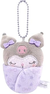 Ost Sanrio Characters 8202-761 Swaddling Mascot, Kuromi, W 3.8 x H 3.9 x D 1.6 inches (9.7 x 10 x 4 