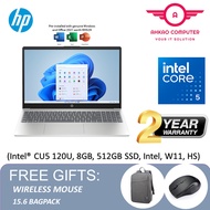 HP 15-Fd1092TU 15.6" FHD Laptop Moonlight Blue ( Intel® CU5 120U, 8GB, 512GB SSD, Intel, W11, HS )