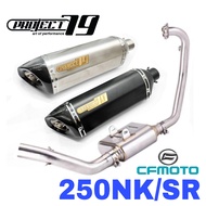 Project79 Exhaust CF Moto NK250/250SR Full System Piping Stainless Steel Muffler Ekzos Manifold CFMO