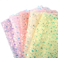 Precut 50 * 140 sm Labuci Titik Renda Jala Kasa Tulle Bekalan Jahit Fabrik Pakaian Diy Menjahit Lang