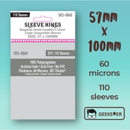 [57 X 100mm] 8848 Sleeve Kings Kingdom Death Gambler's Chest Large Compatible