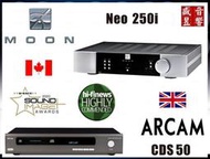 『盛昱』加拿大 Moon NEO 250i 綜合擴大機+英國 Arcam CDS50  CD+SACD+串流播放機