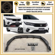 HONDA CITY 2023 FACELIFT RS V3 UV BLACK BODYKIT FRONT LIP ABS MATERIAL