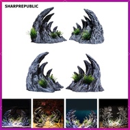 [Sharprepublic] Artificial Aquarium Decoration Decorative Rocks Aquarium Cave Small Betta Rock Cave 