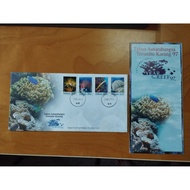 Malaysia 1997 Reef Corals Terumbu Karang 4v Stamp Set FDC Marine Life - toned spots