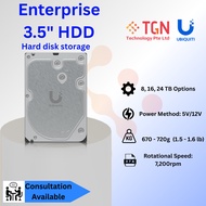 Ubiquiti Enterprise 3.5" HDD -  8TB, 16TB, 24TB