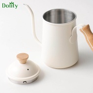 Dolity Pour Over Gooseneck Tea Pot Coffee Maker Kettle Long Narrow Coffee Pot Beige