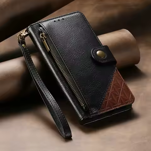 Realme GT8 GT 7 Pro 7T Neo7 5G Luxury Case Retro Wallet Zipper Leather Card Funda Realme GT 7T Case 