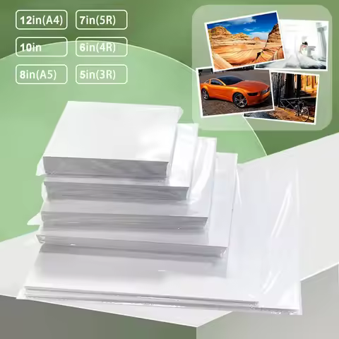 High Quality 5/6/7/8/10/12 Inch Glossy Photo Paper High Gloss Quick Dry for for Canon Epson HP Inkje