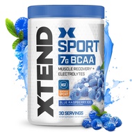 XTEND Sport BCAA Powder Blue Raspberry Ice - Electrolyte Powder for Recovery & Hydration with Amino 