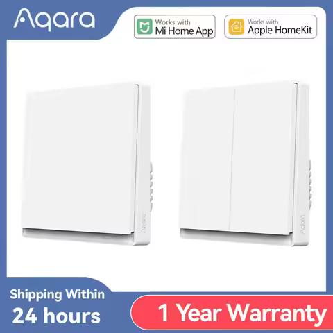Original Aqara Smart Wall Switch E1 Zigbee 3.0 Wireless Switch With/No Neutral 1Key 2Key Remote Cont