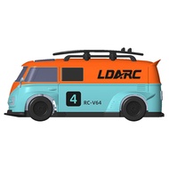LDARC V64 RTR รถโมเดลไฟฟ้าควบคุมระยะไกล Miniature Simulation RC Model Bread Racing Car ขนาดเล็ก สำหร