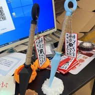 2025 New NARUTO 4th generation 3D printed pen Keychains Naruto Kakashi COS props Konoha Village Toy 