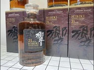 【響HIBIKI 21年回收】威士忌 調和威士忌 普通版 機場版 日本威士忌