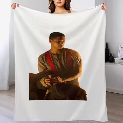 Peter Mills - Charlie Barnett - Chicago Fire Throw Blanket Soft Plush Plaid blankets ands Flannels M