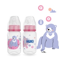 Huki Bigger Flo Orthodontic Round PP Bottle 120ml/4oz S (0-3m)