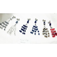 Czech 4 crystal dangling chin brooch_bros_dagu_juai_beautiful model_baru