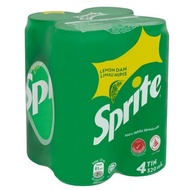 Sprite Lemon Lime Tin Pack 4 x 320ml