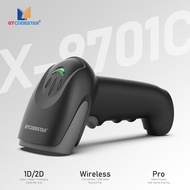 GTCODESTAR X-9701C Handheld 2D wireless Barcode Scanner 1D QR Code Reader Wired Barcode scanning  2.