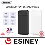Remax RPP-151 BOREE PowerBank Power Bank 10000mAh Platinum Core PD+QC3.0 Quick Charge Portable Slim Battery Charger