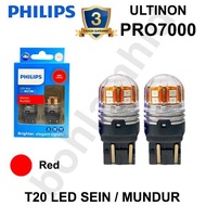 T20 ULTINON PRO7000 LED SEIN MUNDUR SENJA SOCKET TANCAP W21W CAHAYA KUNING / PUTIH / MERAH - SWARSA 