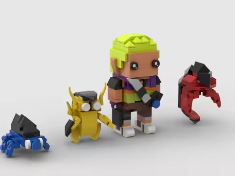*VALORANT Brick *Neon Jett Gekko Raze Viper Sova Cypher Brimstone Omen Reyna DIY MOC block brick set