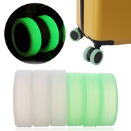 Fluorescence Luggage Wheels Wheels Caster / Suitcase Wheels Protector / Luggage Wheels Silicone Caster Shoes / Suitcases Reduce Noise Wheels Cover Travel Accessories