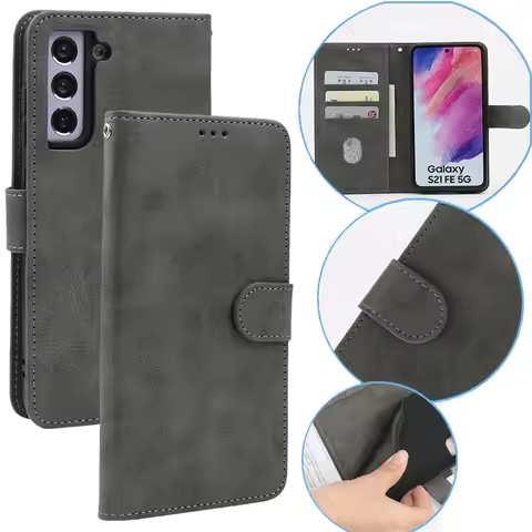 Wallet Magnetic Flip Card Slot Leather Case For Samsung Galaxy S25 S24 Ultra S23 Plus S22 S21 S20 FE