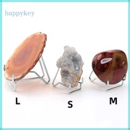 HAP Metal Arm Base Display Stand Easel for Gemstone-Mineral Home-Decor Minerals