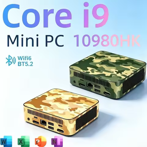 2026 High Performance Intel i9-10980HK Mini Gaming PC, 16 RAM, 1TB 2TB M.2 SSD, BT5.2, WiFi6, Portab