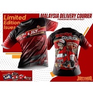 ready stock [ ] roundneck collar courier service lorry edition jersey cool