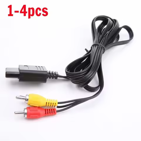 1.8M AV Audio Video A/V TV Cable Cord for Nintendo 64 N64 GameCube NGC SNES SFC Game Cube Cable Audi