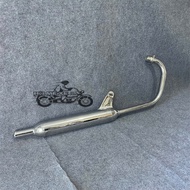 Honda Cg125 Exhaust Beautiful Glossy White