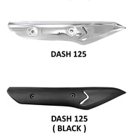 HONDA DASH 125 FI DASH125 FEUL INJECTION MUFFLER PROTECTOR EXHAUST COVER CHROME/PVC BLACK