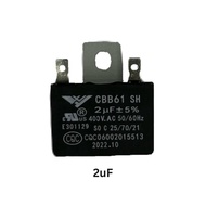คาปาซิเตอร์ พัดลม HATARI SHARP MITSUBISHI 450v คาปา CBB61 1.2/1.5uF/1.8/2uF