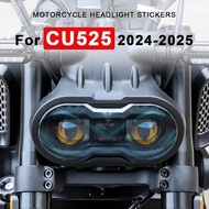 Motorcycle Headlight Protective Stickers For Voge CU525 CU 525 CU-525 2024 2025 Front Headlamp Decal