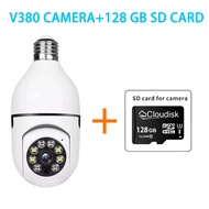 กล้องหลอดไฟ กล้องวงจรปิด V380 pro ICAM365 HD Wifi CCTV Camera Indoor 2ล้านพิกเซล เดินตามค ได้ 360 อง