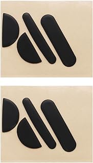 Create Idea Black Rounded Edges Mouse Feet Skates, 0.8mm, Compatible with Logitech MX Master 3, Smoo