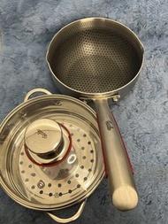 德國 Fissler 菲仕樂 18cm 不鏽鋼小奶鍋 湯鍋 蒸煮兩用