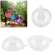 Plastic Ball Ornament Bauble Sphere Clear Party for Christmas Wedding Home Decor