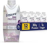 Ensure Max Protein Nutritional Shake with 30g of Protein, 1g of Sugar, High Protein Shake, Mixed Ber